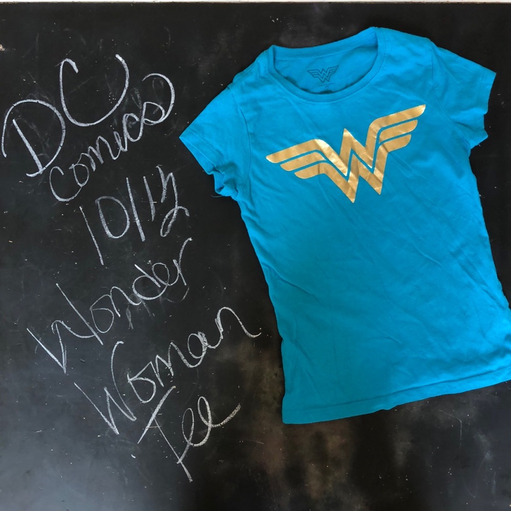 Blue Wonder Woman tee